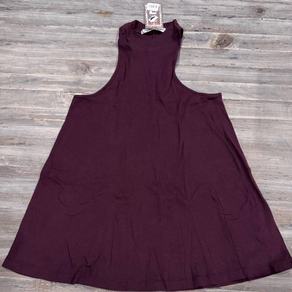 NWT Bamboa High Neck Bamboo Tank Mini Dress